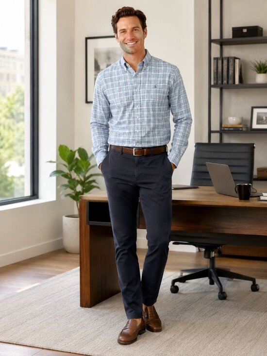 Ralph Lauren Other - Ralph Lauren NWT Men’s Slim Fit Plaid Button Up Shirt Blue Size L